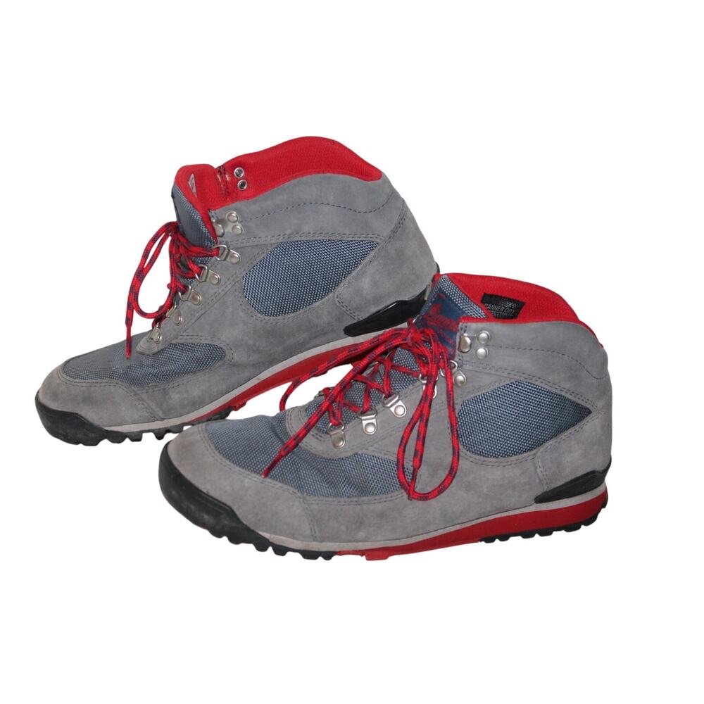 Danner Jag Hiking Boots, 37352, Gray/Blue/Red, Suede, Waterproof, Men's 9.5